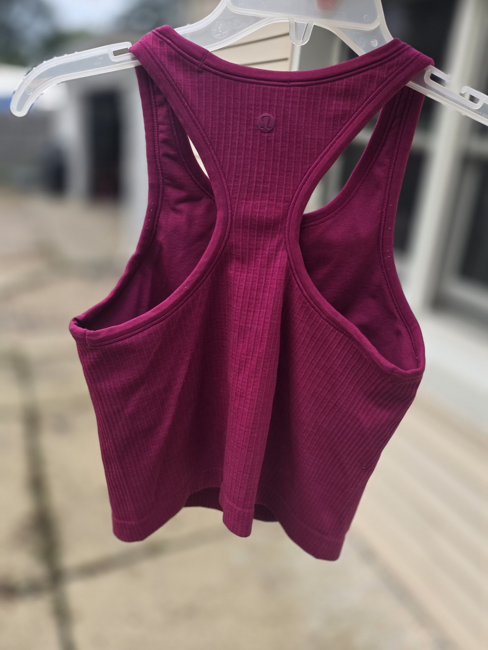 Lululemon Racerback Ribbed Tank - Magenta - Picture 2 of 3